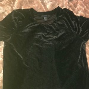 Black suede shirt
